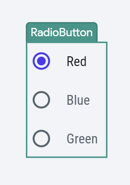 Radio Button Example